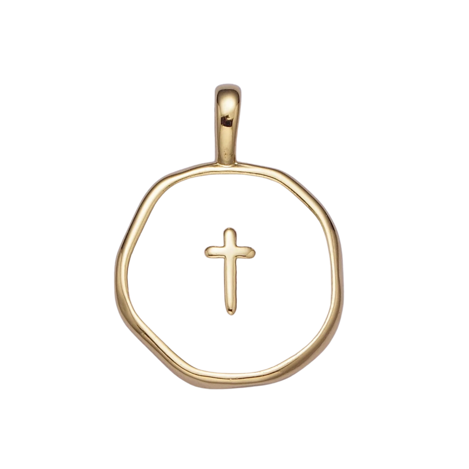 Cross Coin Charm