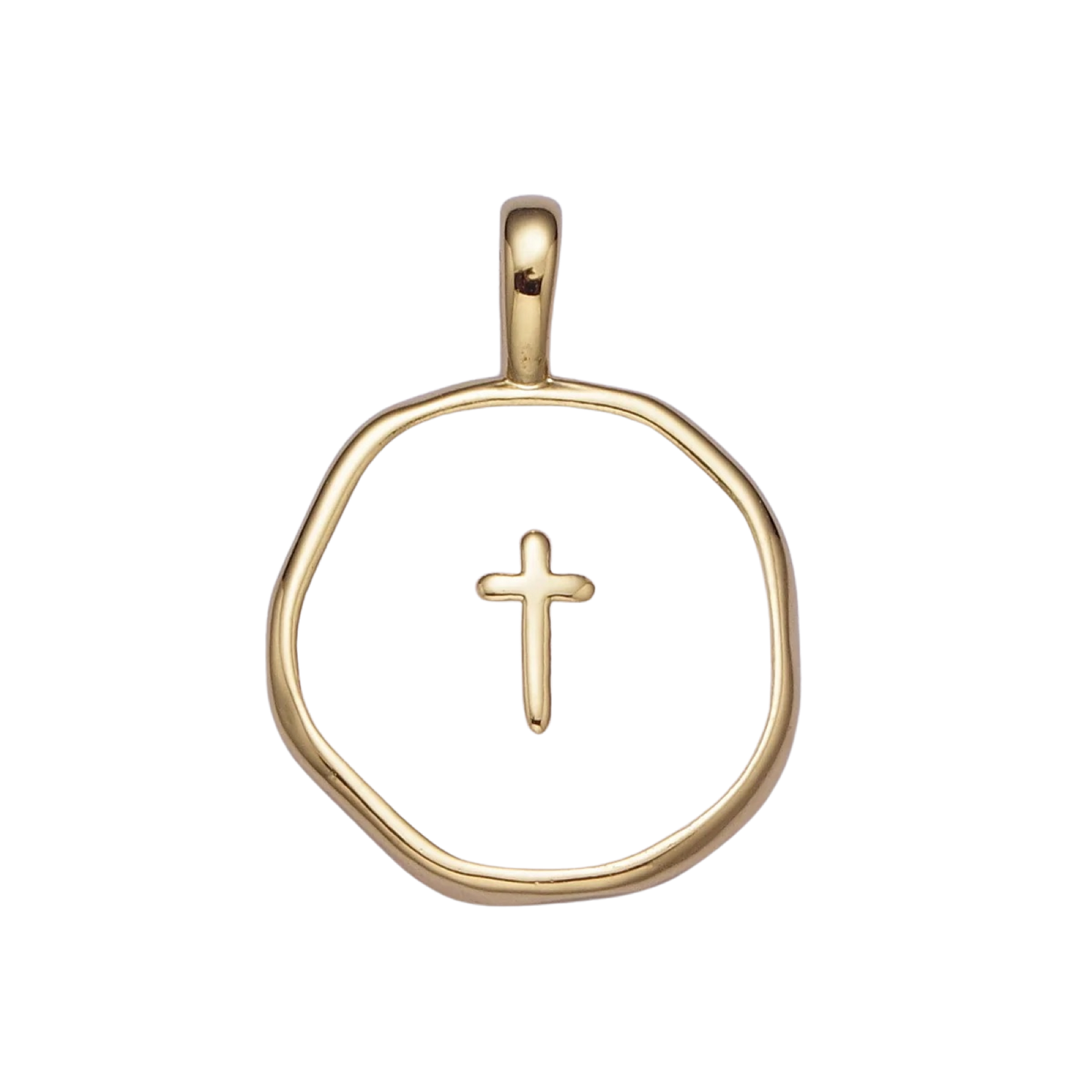 Cross Coin Charm