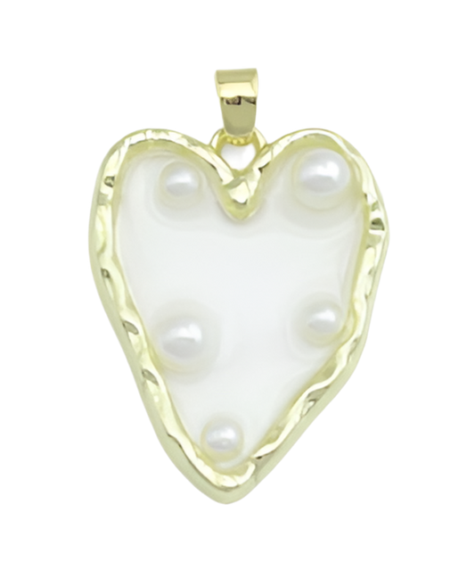 Clear Pearl Heart