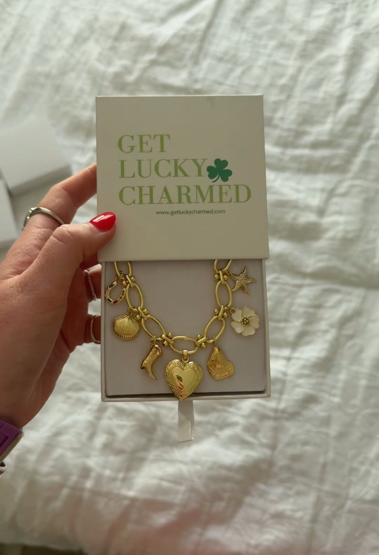 Off Tropic X Get Lucky Charmed Charm Necklace