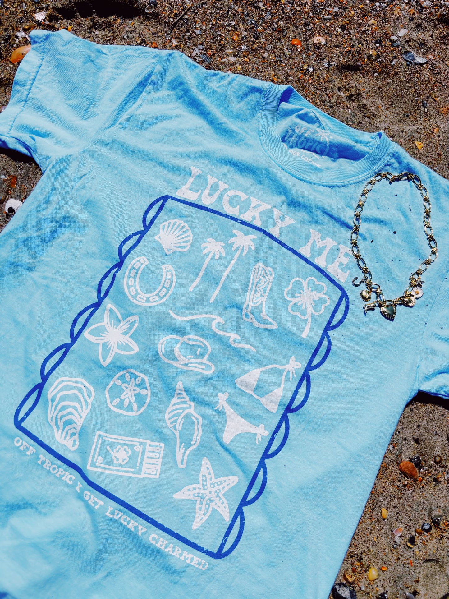 Off Tropic x Get Lucky Charmed Lucky Me Tee