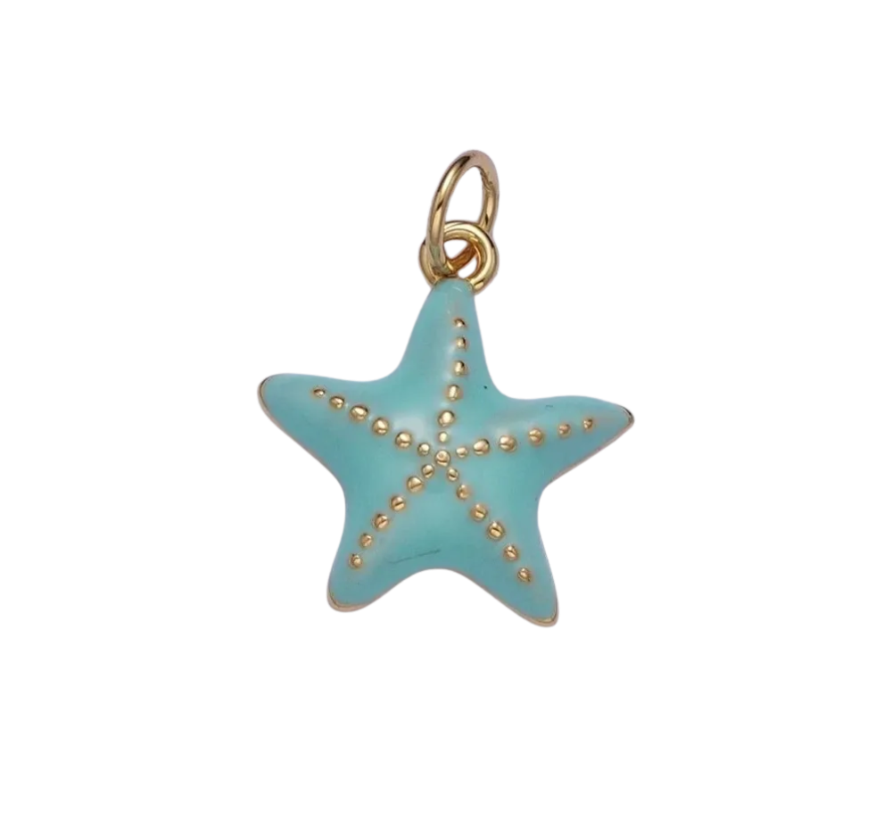 Blue Starfish Charm