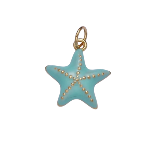 Blue Starfish Charm