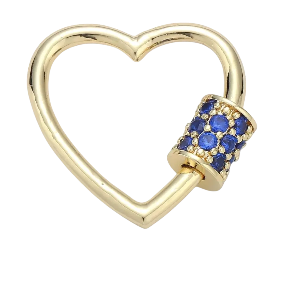 Gold and Dark Blue Heart Base