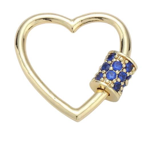 Gold and Dark Blue Heart Base